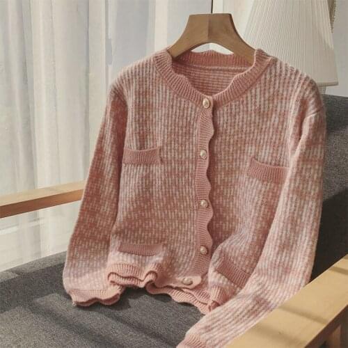 New Sweater Knitted Cardigan Women Autumn And Winter Short Fair Maiden Wear Cardigan Sweater Knitted Jacket Women Sweater 2021