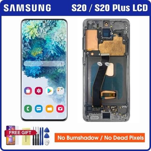 Original Samsung Galaxy S20 G980 G980F G980F/DS Lcd Display Touch Screen Digitizer For Samsung S20 Plus S20+ G985 G985F Lcd