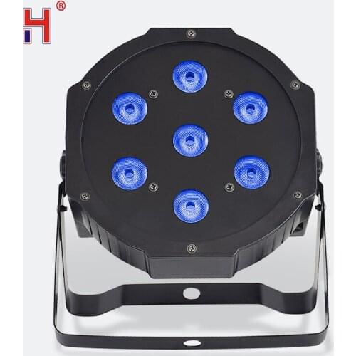 Lyre Wash Mini Led 7X12W RGBW Flat Par Light Dmx512 Stage Uplight Effect For Dj Disco Party Light