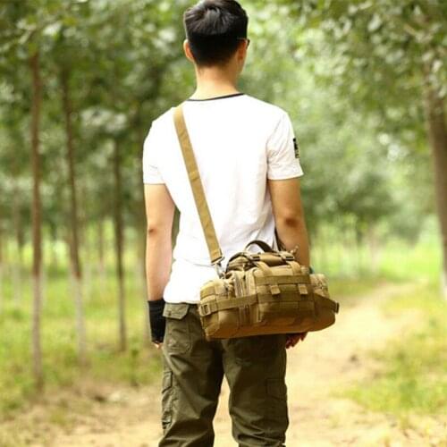 Outdoor tactical Military Multifunction Shoulder package Messenger Camouflage Cycling Travel Nylon Mountaineer waist / chest Bag