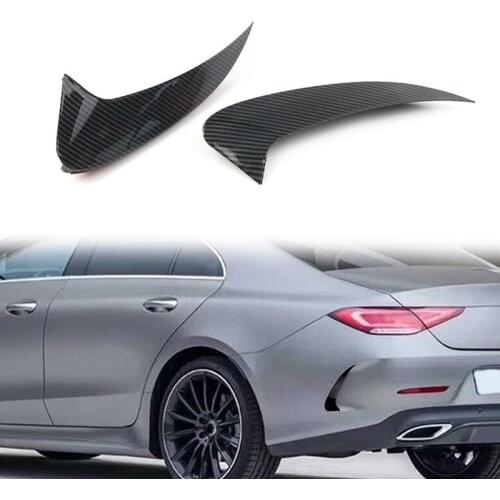 Car Rear Bumper Splitter Spoiler Side Wing Decorative Cover for Mercedes Benz CLS Class C257 CLS350 CLS450 2018+ AMG