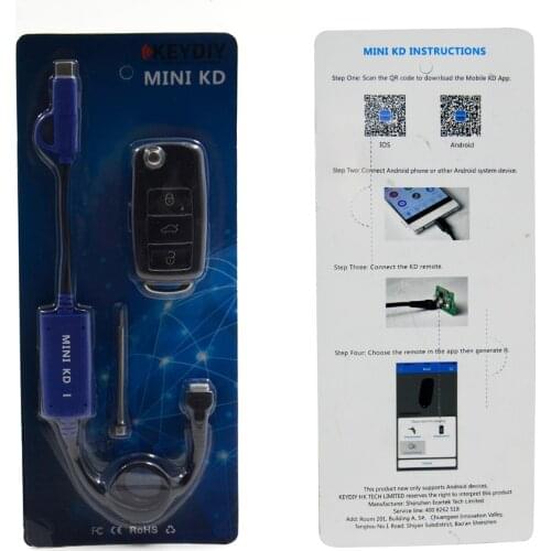 RIOOAK MINI KD New Arrivals Keydiy Mini KD Mobile Key Remote Maker Generator for Android & IOS System free shipping
