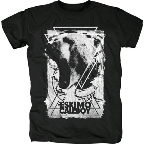 2 designs German Metalcore band Electronicore Eskimo Callboy Crystals shirt Vintage 3D bear 100%Cotton tee camiseta Streetwear