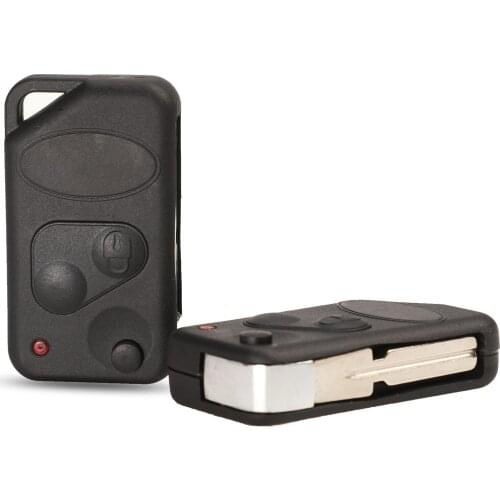 Kutery 2 Buttons Flip Folding Remote Car Key Shell Case For Land Rover Discovery Freelander Defender 90 1995-2004