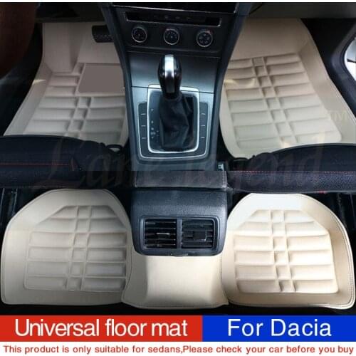 Universal car floor mats for Dacia Sandero Duster Logan car seat cushion Interior Accessories Automobiles foot covers