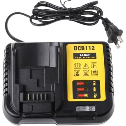 Dcb112 Li-Ion Battery Charger For Dewalt 10.8V 12V 14.4V 18V Dcb101 Dcb200 Dcb140 Dcb105 Dcb200 Black,Lithium battery charger