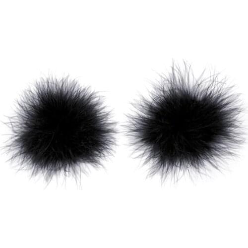 1 Pair Womens Lingerie Feather Breast Bra Nipple Cover Pasties Sticker Sex Toy