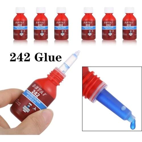 10ml/Box New Anaerobic adhesive Anti-pressure Blue 242 Glue Anaerobic Screw Lock Adhesive Wire Sealing Anti-corrosion Thread