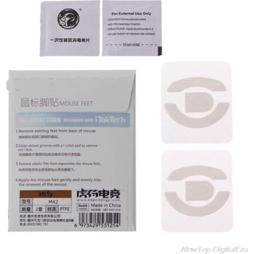 2 Sets/pack Esports Tiger Gaming Mouse Feet Mouse Skate For XTRFY M42 Mouse Glides Curve Edge M06 21 Dropshipping