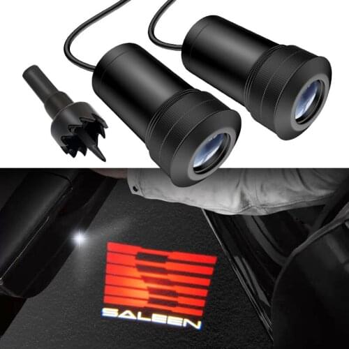 AEING For Saleen SMS 2pcs Ghost Shadow Logo welcome Car White LED Door Light Laser Courtesy Slide Projector logo Emblem light
