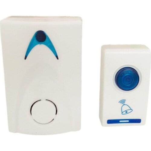 LED Wireless Chime Door Bell Wireless Doorbell Remote control 32 Tune Songs C1 100M Range for Home Office Hotel Battery Powered