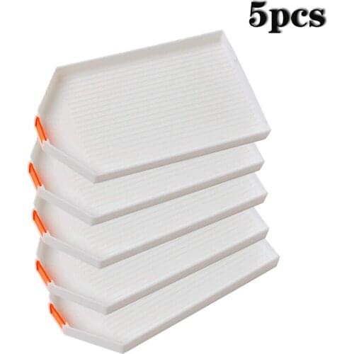 5pcs Large Diamond Painting Tray,Plastic Bead Sorting Tray,Diamond Painting Cross Stitch Nail Art Dotting Tray for DIY Art Craft