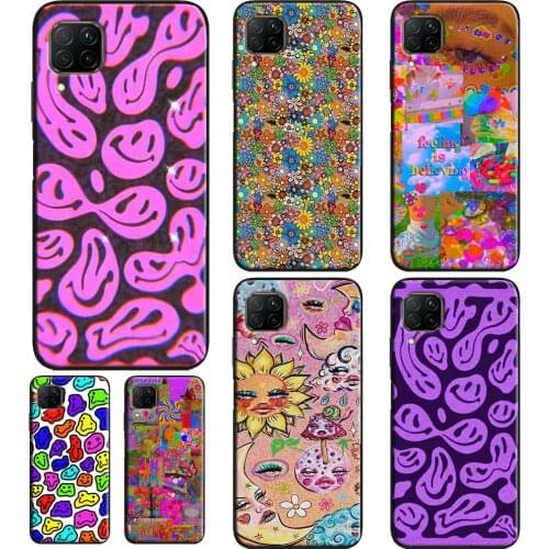 Psychedelic Indie Aesthetic Phone Case For Huawei P30 Pro P40 P20 Lite P Smart 2021 2019 Mate 10 20 Lite Back Cover