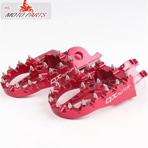 CNC Billet MX Foot Pegs Rests Pedals Footpegs For crf450r crf 450 crf250r crf250x CR125/250 Motorcycle