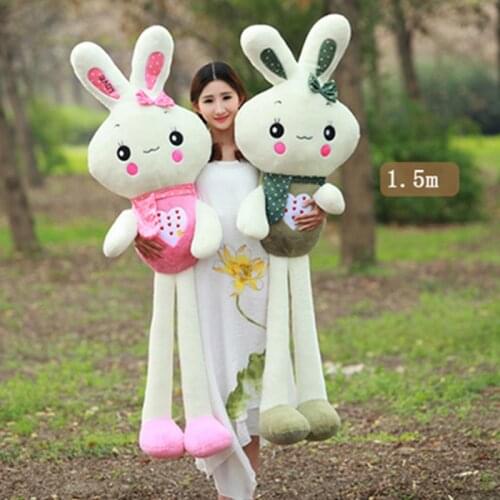 Fancytrader Big Soft Cut Bunny Plush Toy Stuffed Huge Giant Rabbit Doll Pillow Toys for Children