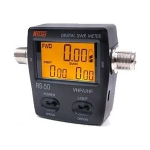 FMUSER Original NISSEI RS-50 UV Dual Segment Car Antenna Meter 125-525Mhz Standing Wave Table SWR Power 120W