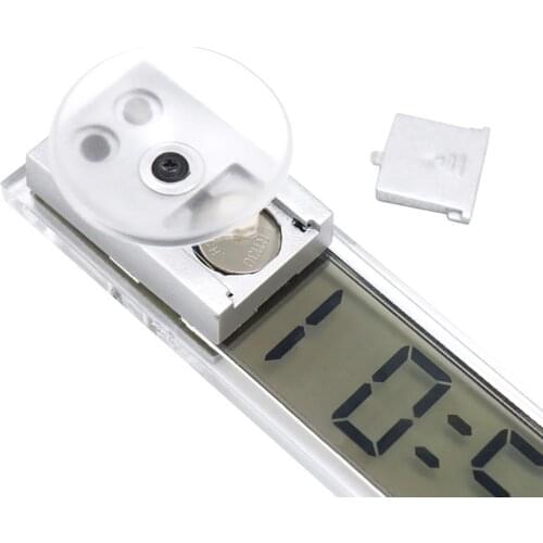 K-033 Car Clock Truck Vehicle Suction Cup Electronic Digital Clock Time Display Device Button Battery Home Clock