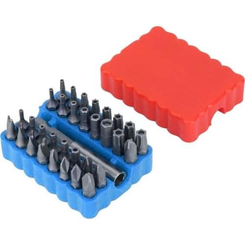 Security Tamper Proof Bit Set 33pc Torq Torx Hex Star Spanner Tri Wing Screwdriv Magnetic Holder