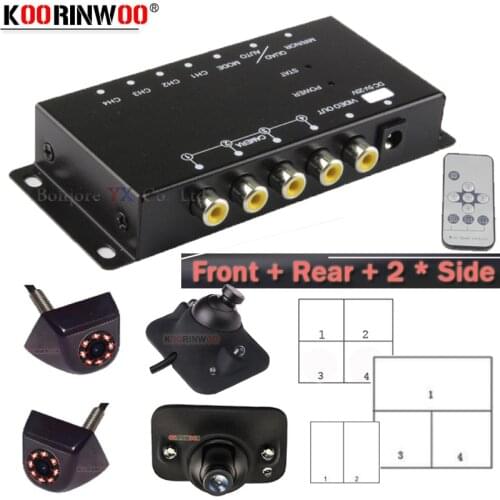 Koorinwoo Multifunction Panoramic Rearview Camera 360 Degree Parking System Car Camera side Reverse Camera Front Form 12V Backup