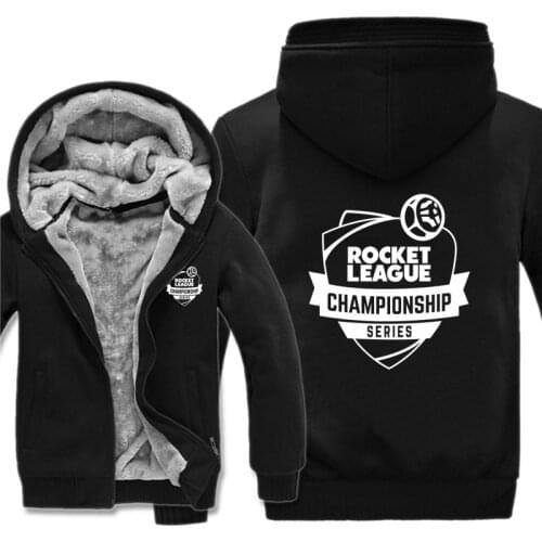 Winter Rocket League Hoodies Men Fashion Coat Pullover Fleece Liner Jacket Rocket League Sweatshirts Hoody