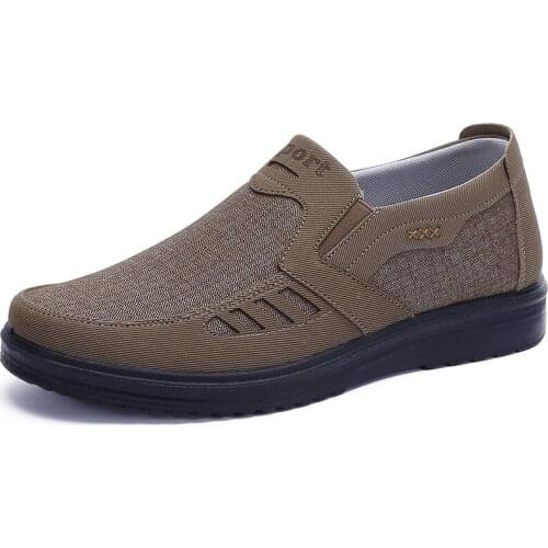 Brand Casual Shoes for Men Lace-up Linen Cloth Breathable Mens Canvas Shoes Moccasins Flats Driving Footwear Zapatos De Hombre