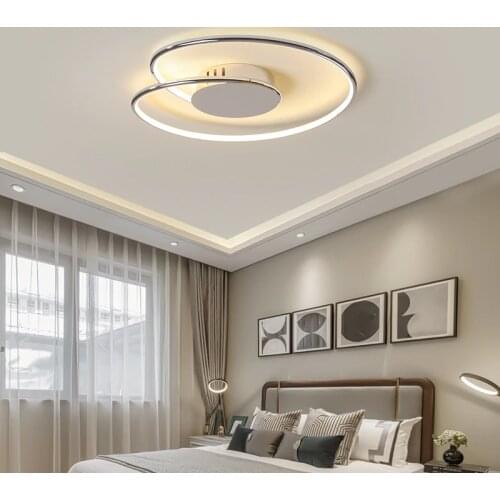 Modern Led Ceiling lights Chrome/Gold Finished for Living Room Bedroom study room Decor Home Lighting 90-260V Ceiling Lamp