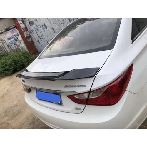 For Hyundai Sonata Spoiler 2010-2014 Carbon Fiber Rear Lip Rear Spoiler High Quality Color Spoiler Sonata 8 Rear Wing Auto Parts