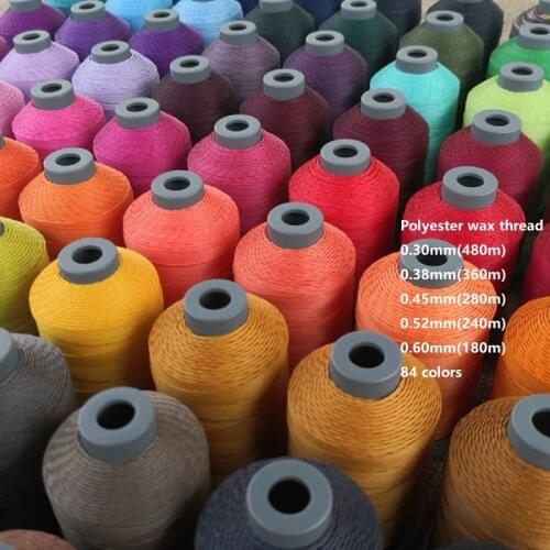 Wax Thread Polyester 0.30 0.38 0.45 0.52 0.60 Handmade Leather Knitting Special Lace Line Environmental Protection High Quality