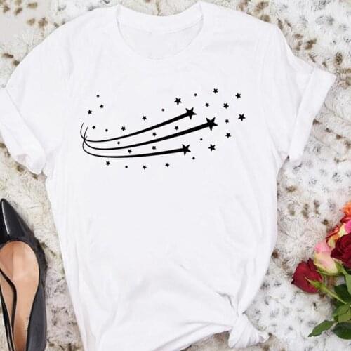 Women Cartoon Short Sleeve Star Trend Dream 2021 Summer Sexy Tshirts Fashion Clothes Stylish T Top Lady Print Tee T-Shirt