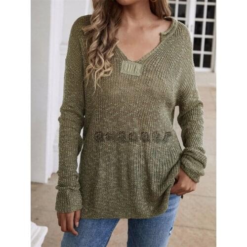 Retro Woman Sweater Vintage Knit Female Jumper Long Sleeve Spring Autumn Pullover Woman Sweater