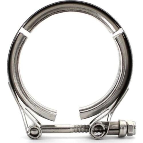 304 Stainless Steel Car Vband Clamp 2.5" 3" V band Flange V-band Pipe Turbo 2.5" Clamp 76mm clamp Exhaust Exhaust Flat L2B6