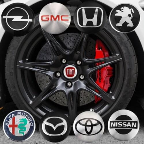 4Pcs Car Wheel Rims Hub Center Styling Metal Decals Sticker For GMC Savana Graphyte Yukon Envoy Granite Hummer Ev Terrain Jimmy