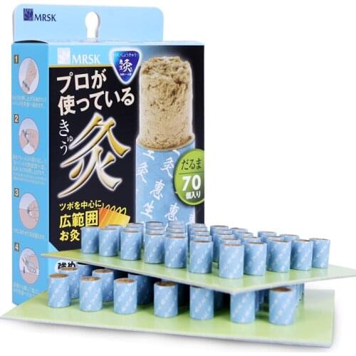 70pcs moxibustion stickers moxibustion sticks Ai column Ai beauty paper tube cold dysmenorrhea moxibustion massage SZ