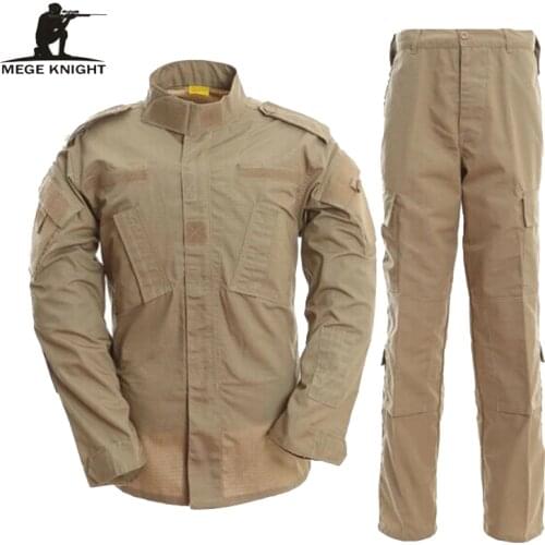 MEGE US ACU Army Combat Uniform, Military Camouflage Multicam Suit, Clothing Tactical Airsoft Paintball Equipment