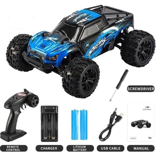 New RC Car 4WD Remote Control Car380 Brushed Motor Off-road vehicle Climbing car RTR 1/16 2.4G 4WD 36km/h High Speed RC Car Toys