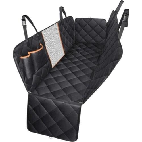 Dog Car Seat Cover View Mesh Pet Carrier Hammock Safety Protector Car Rear Back Seat Mat With Zipper And Pocket For Travel Mats