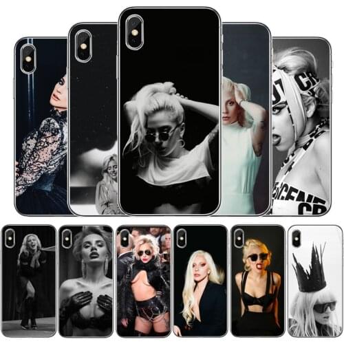 Lady gaga Cover Soft Silicone Phone Case For iPhone 5 5S 6 6plus 7 8 plus X XR XS Max 11 PRO Max SE 2020