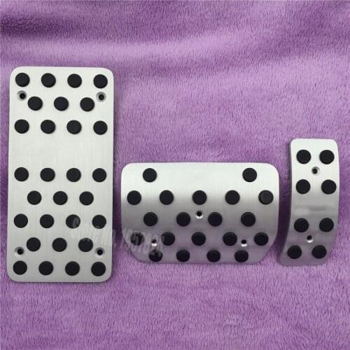 DEE Car Accessory For Audi New Q7 2016 Fuel Brake Foot Rest AT pedals Plate Non slip Aluminium Accelerator pedal Pads Stickers