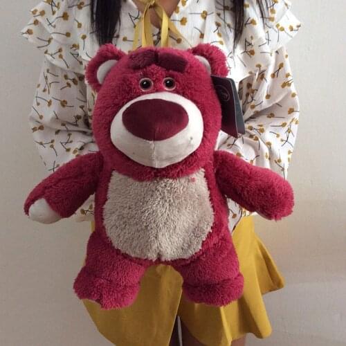 DISNEY 23/32CM Toy Story Lotso Stuffed Plush Toys Soft Strawberry Bear Lotso with Fragrance Plush Dolls Gifts for Children Kids