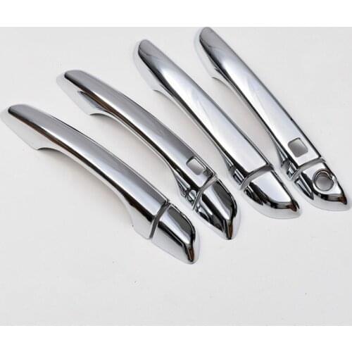 For Hyundai Solaris 2017 2018 2019 2020 New Chrome Car Door Handle Cover Trim Sticker Car Styling Accessories Overlay