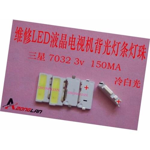 For SAMSUNG LED LCD Backlight TV Application LED Backlight Edge LED Series TS731A 3V 7032 Cool white LED LCD TV Backlight 100PCS