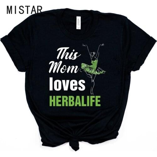 This Mom Loves Herbalife T-shirt Funny Letter Women Shirt Cute Mom Life Summer Shirts Outfit Women Casual Tops Tumblr Tees