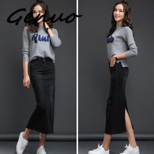 Длинные юбки-карандаши Genuo China At AliExpress