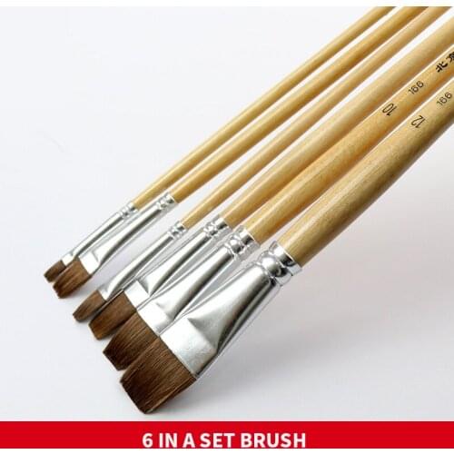 Painting Materials, High-quality Gouache, 6 Sets of Oil Paint Brushes, Pens for Examinations, Art Supplies Calligraphy Pen Set