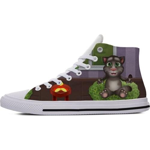 2019 Hot Cool Fashion New Summer Sneakers Handiness Casual Shoes 3D Printed Cartoon Cute Funny For Men Women Talking Tom Cat