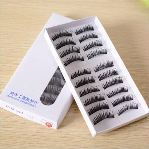 Fashion false eyelashes crisscross hot sell eyelashes extensions hand made eye lash full strip lashes (10 pairs/lot)