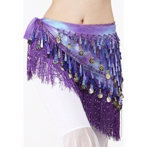 Belly Dance Hips Scarf New Style Belly Dance Costumes Sequins Belly Dance Hip Scarf for Women Belly Dancing Belts