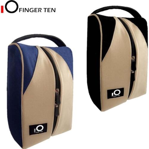 Deluxe Canvas Zipper Tote Golf Shoe Bag Large Travel Organizer Basketball Soccer Gym for Men Women