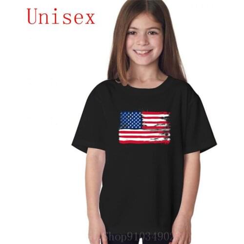 American flag 4th of July Independence Day Printed Shirt boys Short Sleeve Casual Top boys T-shirt summer kids tshirts girl