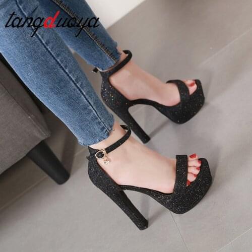 New Summer Sexy Women High Heels Sandals Fashion Stripper Shoes Party Pumps Women platform sandals open toe high heels 14 cm